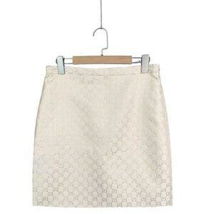 Authentic Gucci Cream Mini Skirt